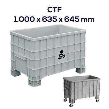 Contenedor palet box de plástico de pequeñas dimensiones muy versátil y dinámico