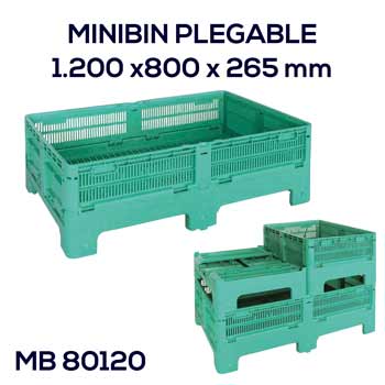 minibin palot plegable de plástico muy dinámico y versátil
