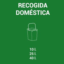 contendores y cubos de basura para recocgida doméstica de residuos y basura ecológicos
