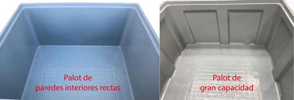 interior de los palots de paredes interiores rectas y gran capacidad